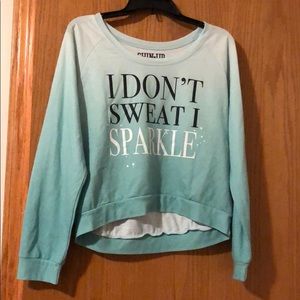 Large juniors light weight sweatshirt